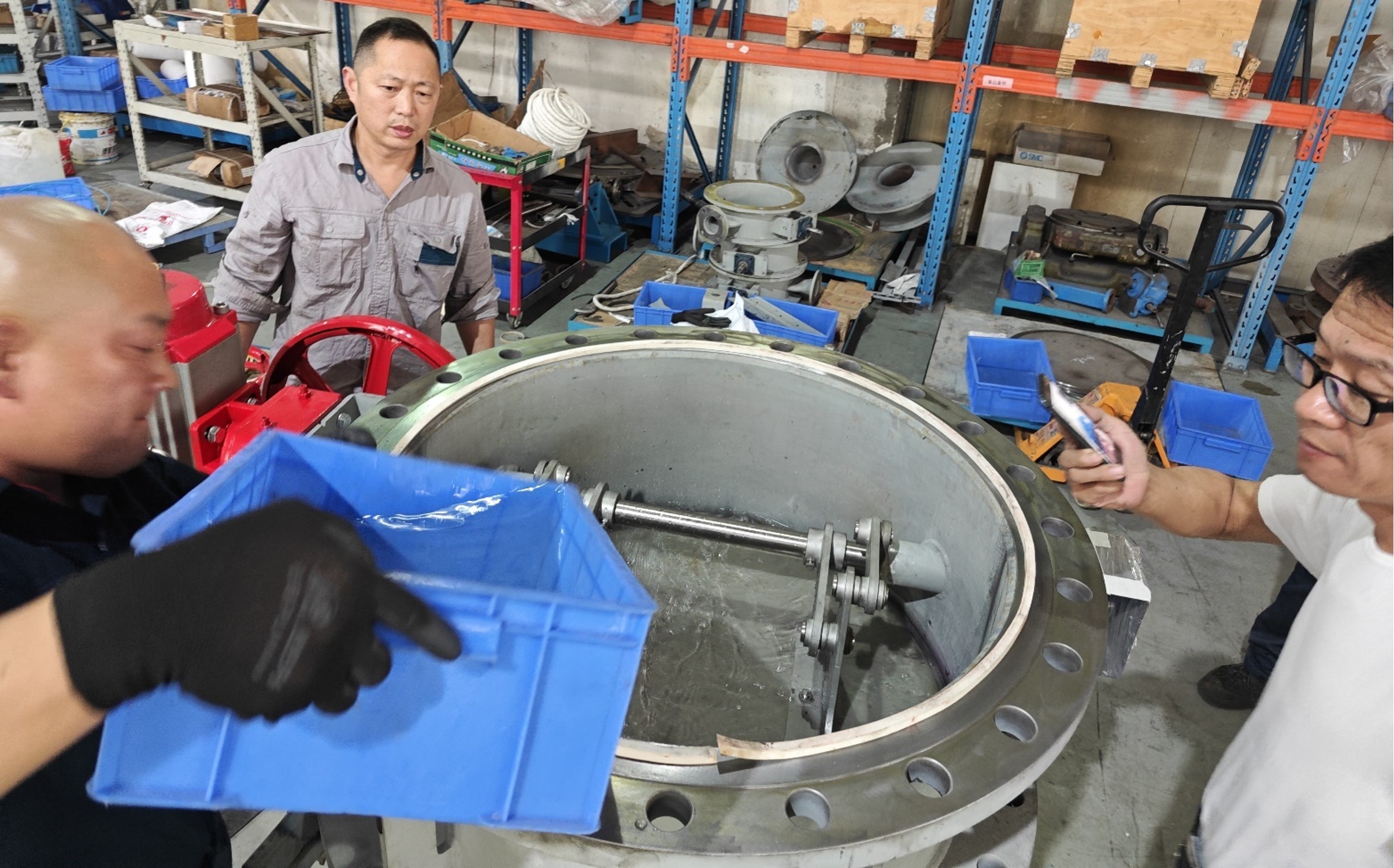 Pneumatic Offset Disk Dampers are tested for tightness with water pressure in the workshop and inspectors check for leaks after water is added to the valves They are used to verify the airtight isolation of high